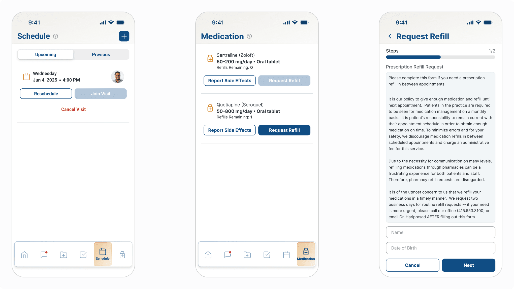 Zenara Patient Mobile App